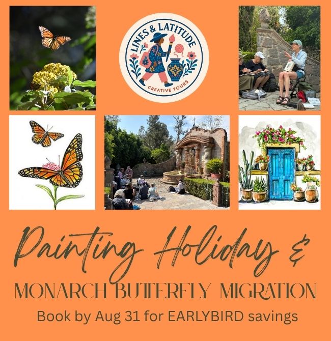 Watercolor Painting Holiday in Mexico!