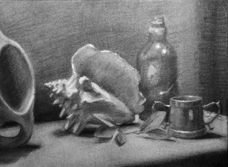 1-SESSION: ADULT BEGINNER'S CHARCOAL DRAWING WORKSHOP: HOW TO DRAW A CANDLE  - Pay What You Wish - The Art Studio NY