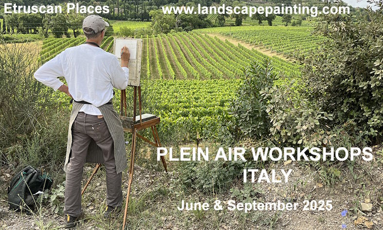 Click here to learn more about this plein air painting workshop in Tuscany, Italy!